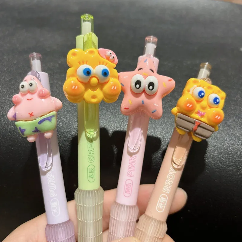 Funny Novelty Retractable Gel Pen – INS Style Aesthetic 0.5mm Black Ink Pens for Exam, Study & Journaling, Cute Kawaii Stationery Gift for Students Girls